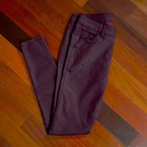 New with Tags Very Plum Bisou Bisou Shiny Straight Leg  Pants Size 4
